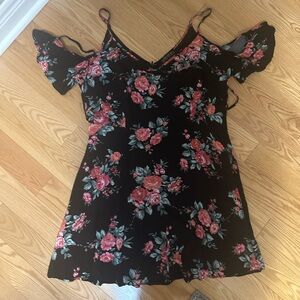 Floral off shoulder plussize dress
